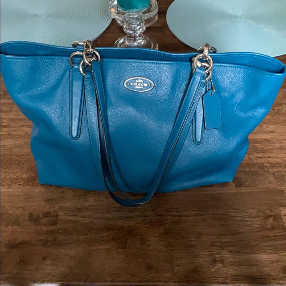 Authentic Teal Coach Purse
